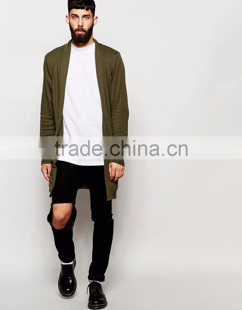 wholesale mens long cardigan sweater pockets