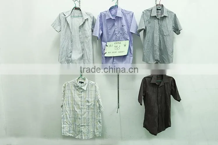 Cheap Export Buyers Of Men Short Sleeve Shirt Used Clothes hot sale In Houston