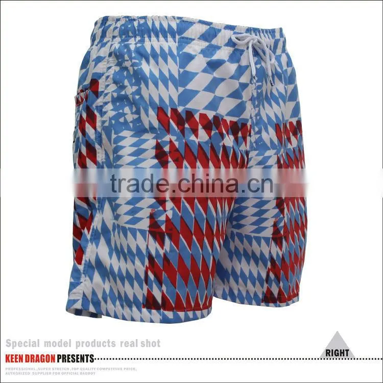 Elastic Waistband Custom Competitive Swimwear Muslim Mens Swimsuit