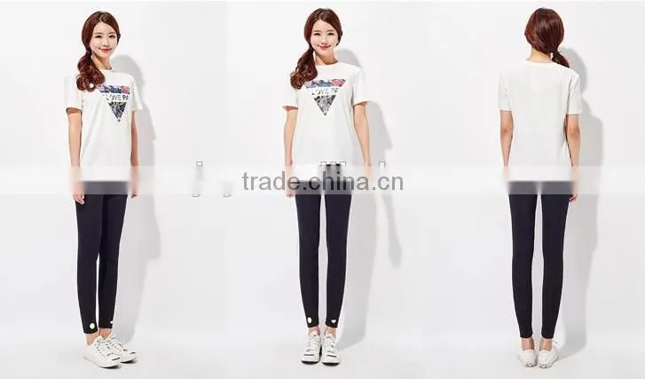 Female money navy blue knitted into joining together cultivate one's morality leggings