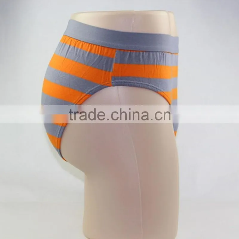 Teen boy underwear Striped pants yellow and gray underwear