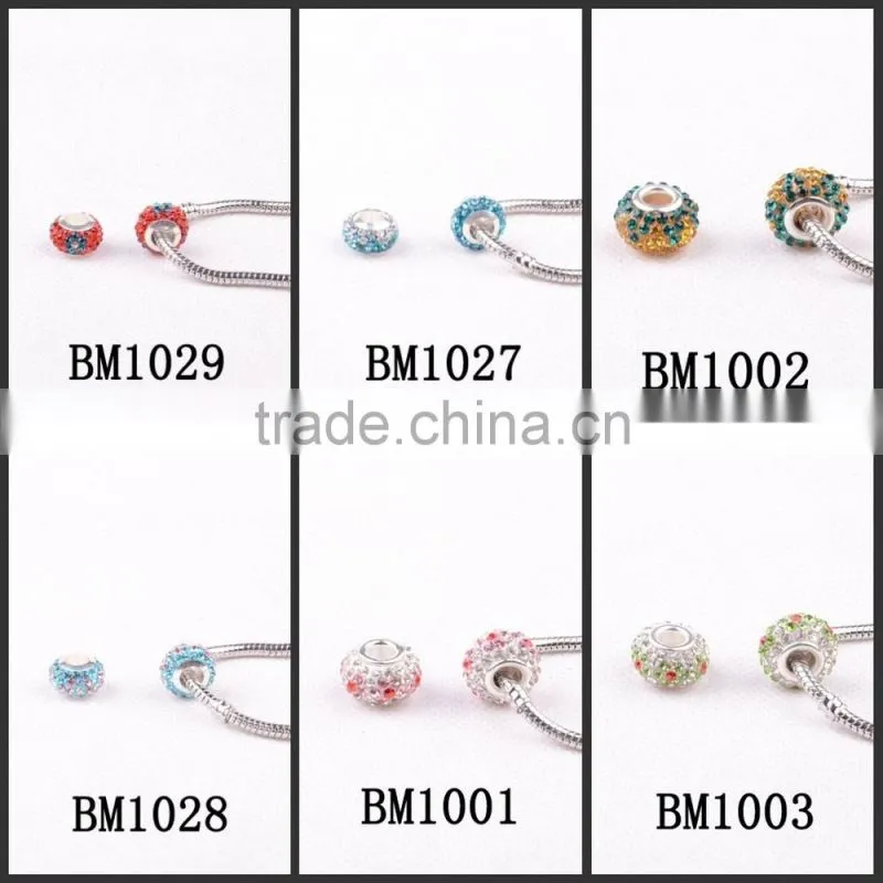 Handmade Wholesale Charms Beads for Bracelets,Crystal DIY Glass Beads