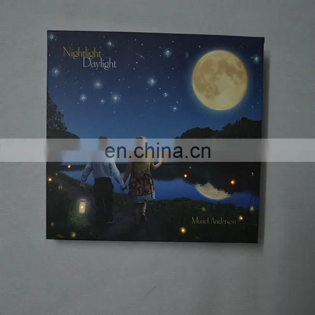 factory direct sale handwork colorful printing paper greeting card led light