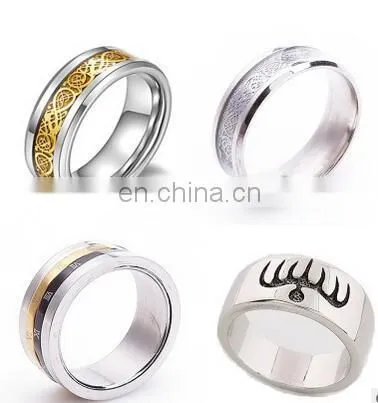 Titanium Steel High Quality Unisex's Rome Password Ring Size 6/7/8/9/10/11/12