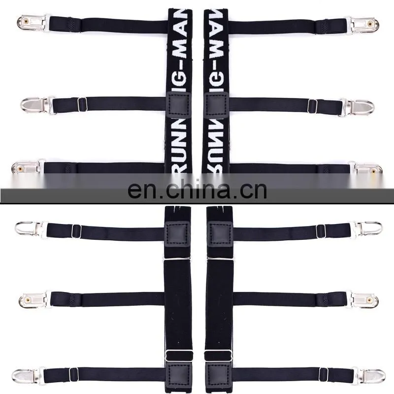 2017 fashion mens shirt suspenders mens shirt stays holders