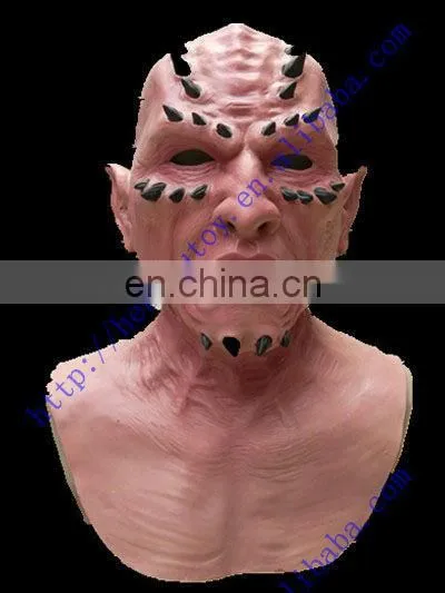 Horror Full Overhead with Neck Monster Alien Halloween Realistic Mask