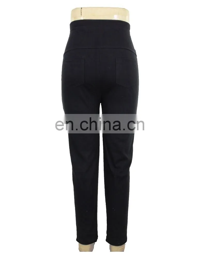 Direct Factory Cotton Twill with Rib Waist Pregnant Women Pant