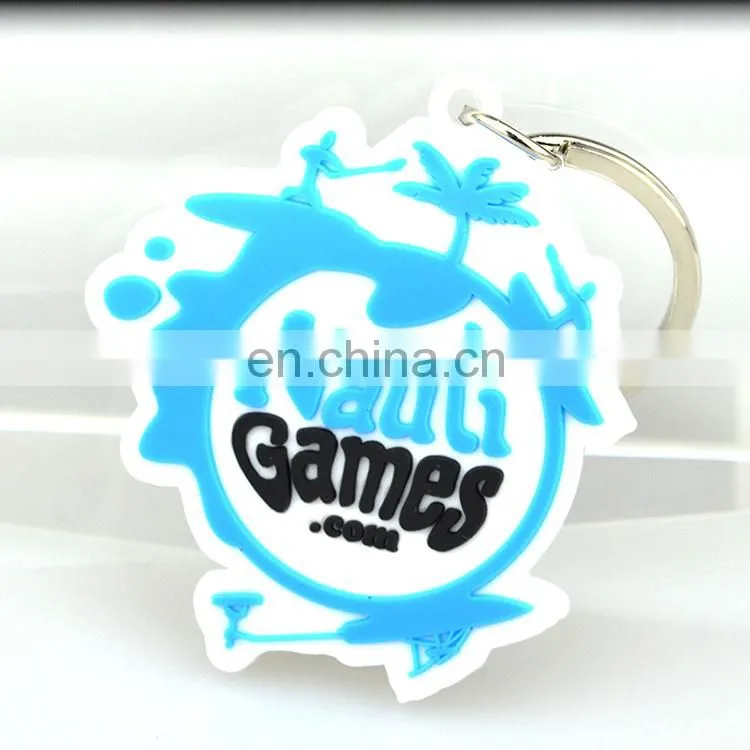 Key chian OEM custom made wholesale promotion cheap pvc rubber plastic keychain