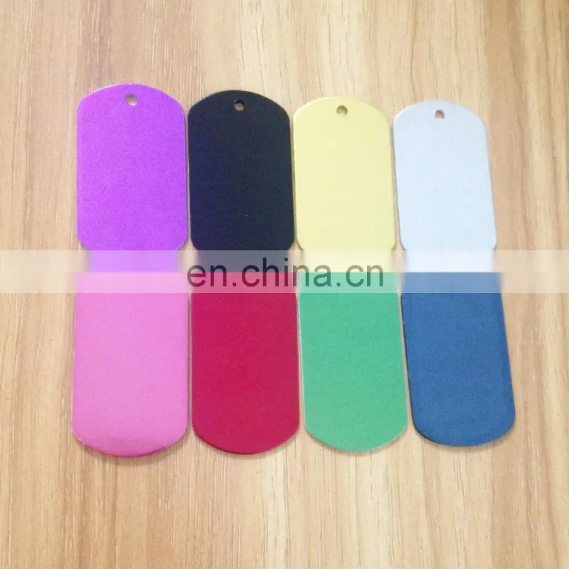 Wholesale price blank aluminum dog tag with ball chain