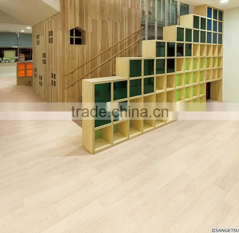 High Quality Japanese Hygienic Vinyl Flooring Hospital Grade in Wood Look