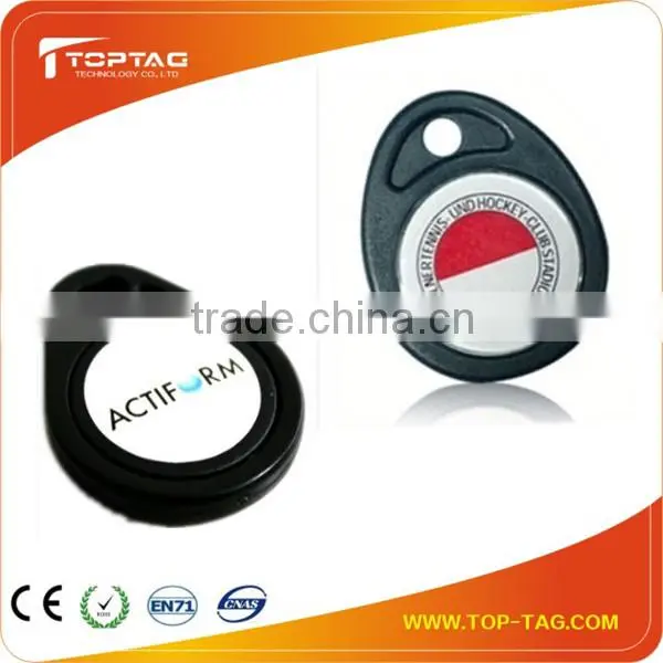 ABS Material 125KHz Rfid Key Tags Customized Logo Printed