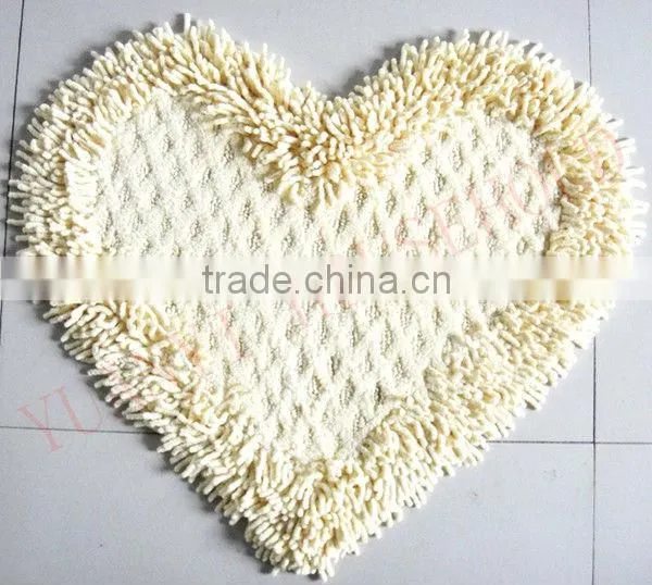 heart shaped bath mats top quality chenille bath mat