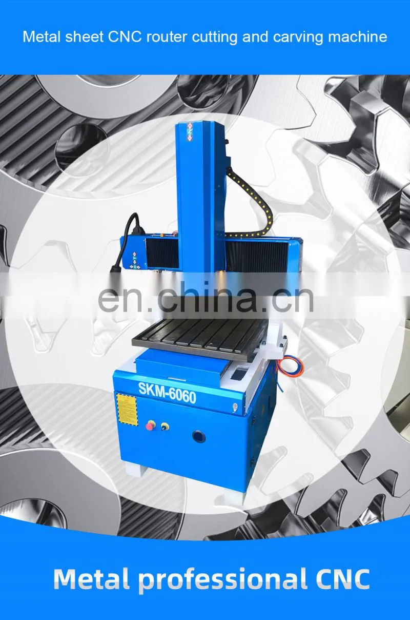 High quality 4040 6060 mold metal engraving mini cnc router for aluminium copper alloy