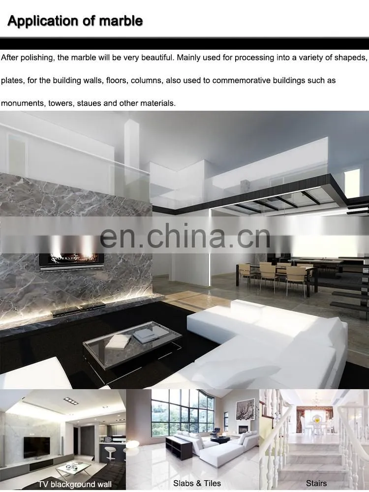 italian yunfu Cheap Chinese Guangxi White home white marble slab natural stone marble flooring tile block price