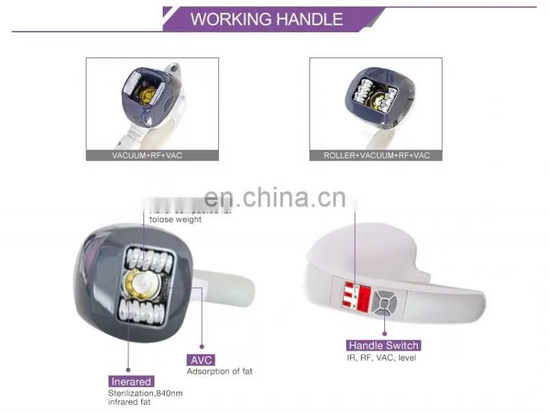 Multifunctional slimming device vacuum rf roller cellulite machine vela