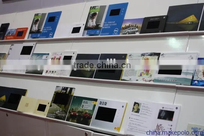 2016 newest invitation video brochure card/ lcd video greeting card oem, promotion digital lcd video business card