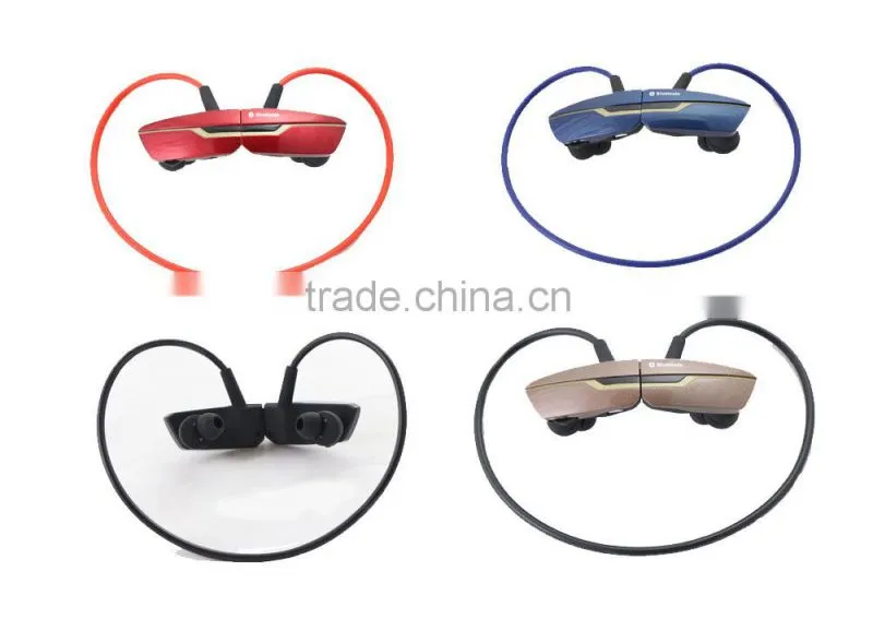 2015 electronic gadgets ear hook bluetooth headset neckband bluetooth headset