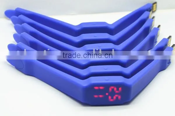friendly silicone usb flash watch, thin strap,colorful band