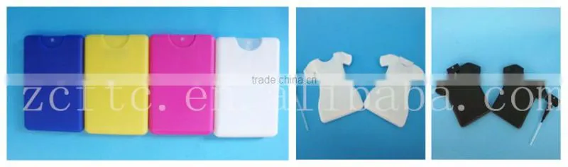 Perfume bottle 8ml, PET perfume container with sprayer, snap on type perfume sprayer