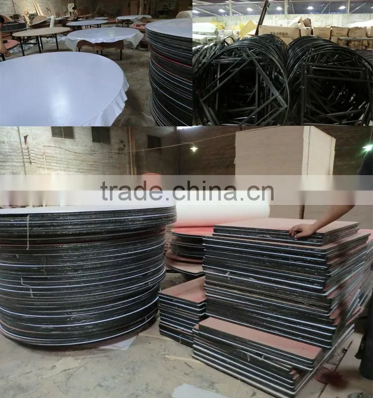 Hotel Round PVC folding table for banquet
