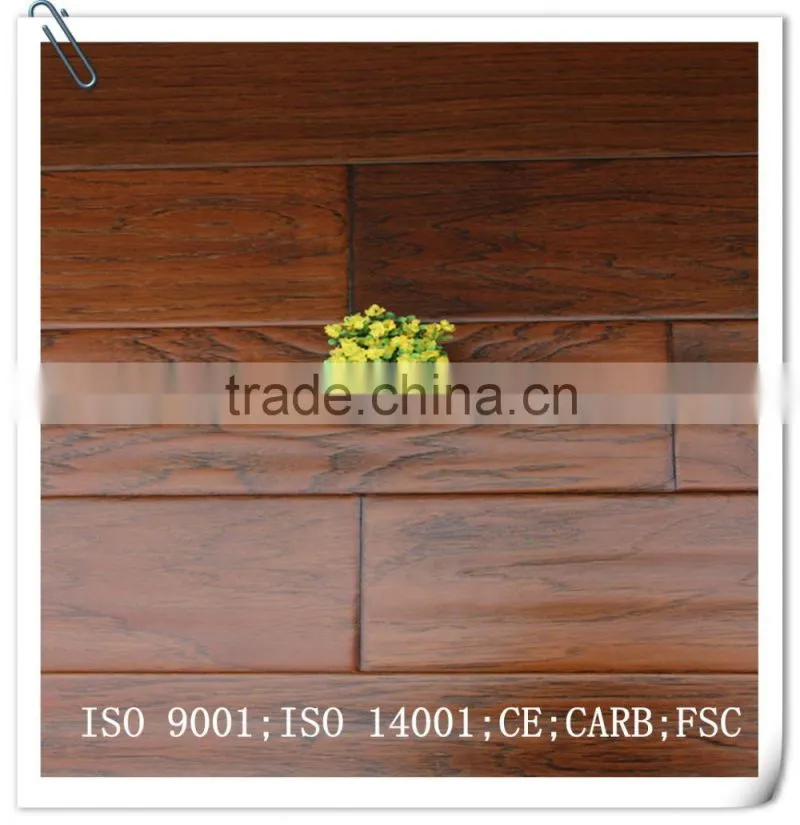Handscraped Walnut Multilayer Engineered Wood Flooring 7-layer