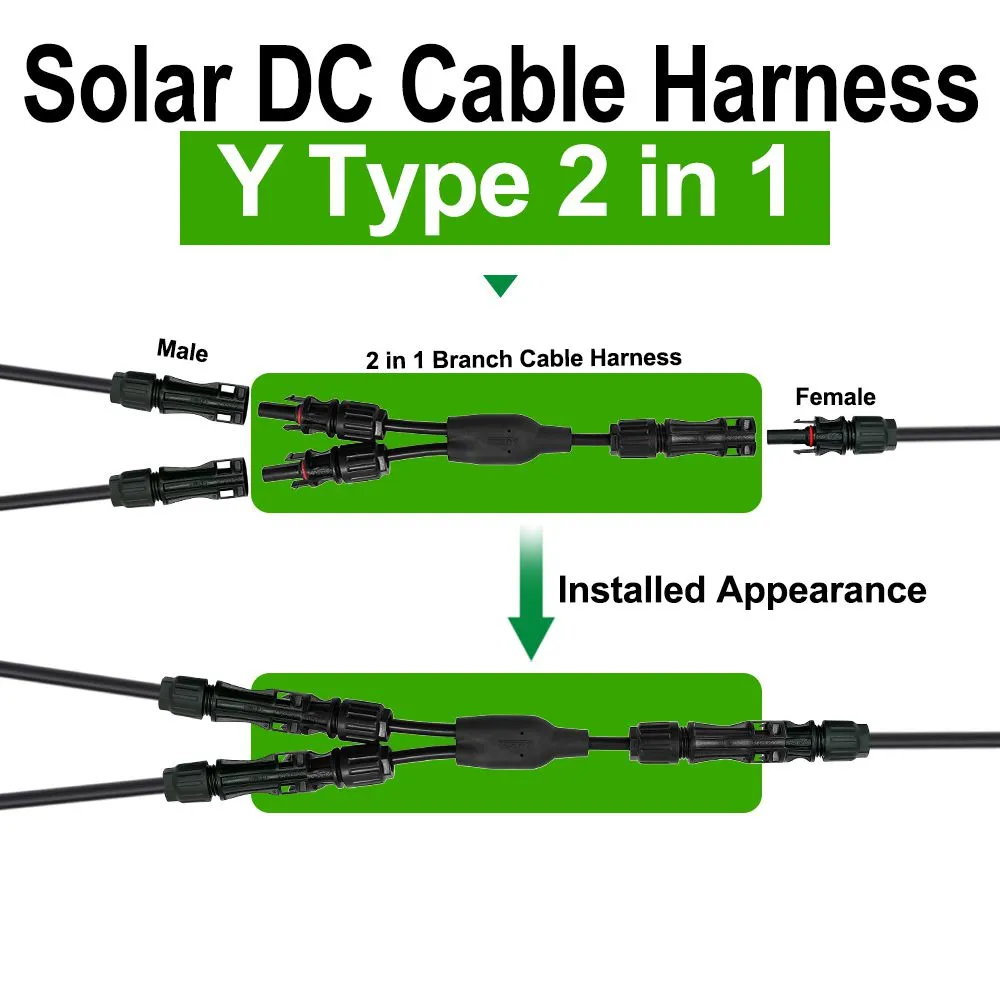 Solar Cable 2 in 1 Y type