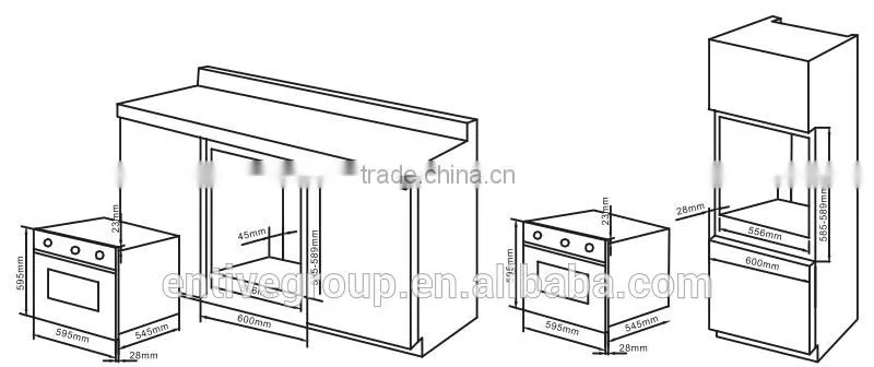 EOHA64MGBT built in oven electric 56l