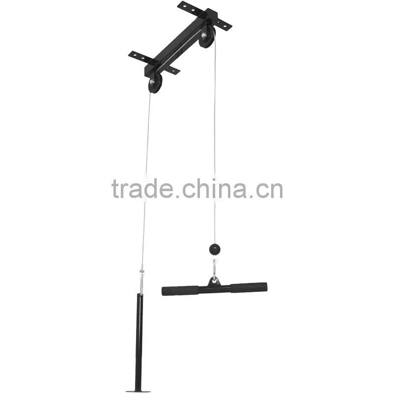 Ceiling-Mounted Lat Pulldown Machine for lat pulldowns and biceps workout