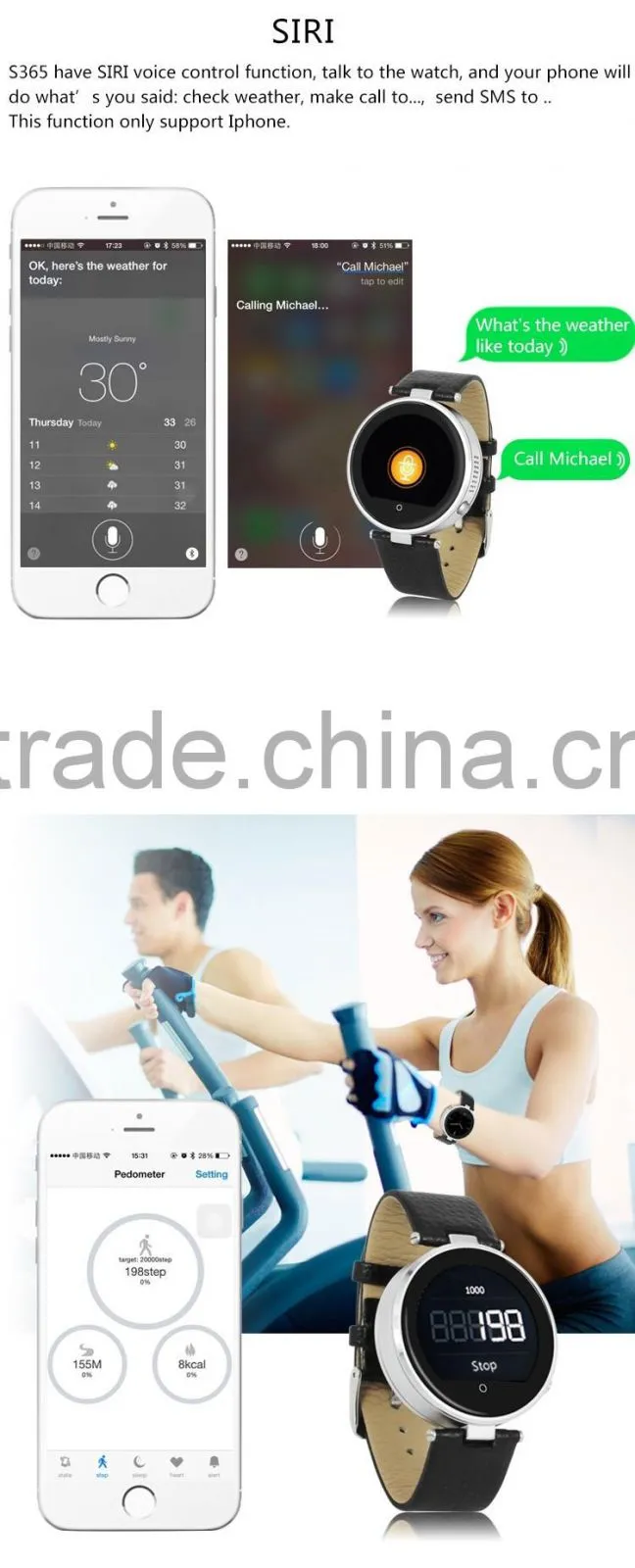 Smart Watch phone With Heart Rate Monitor Bluetooth For Android And IOS smartwatch