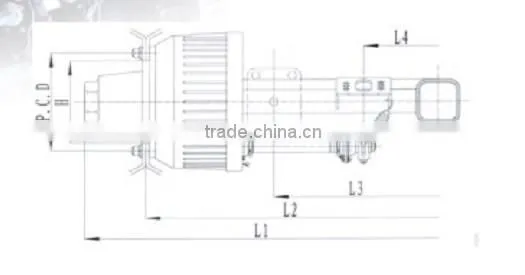heavy duty trailer axles/trailer parts