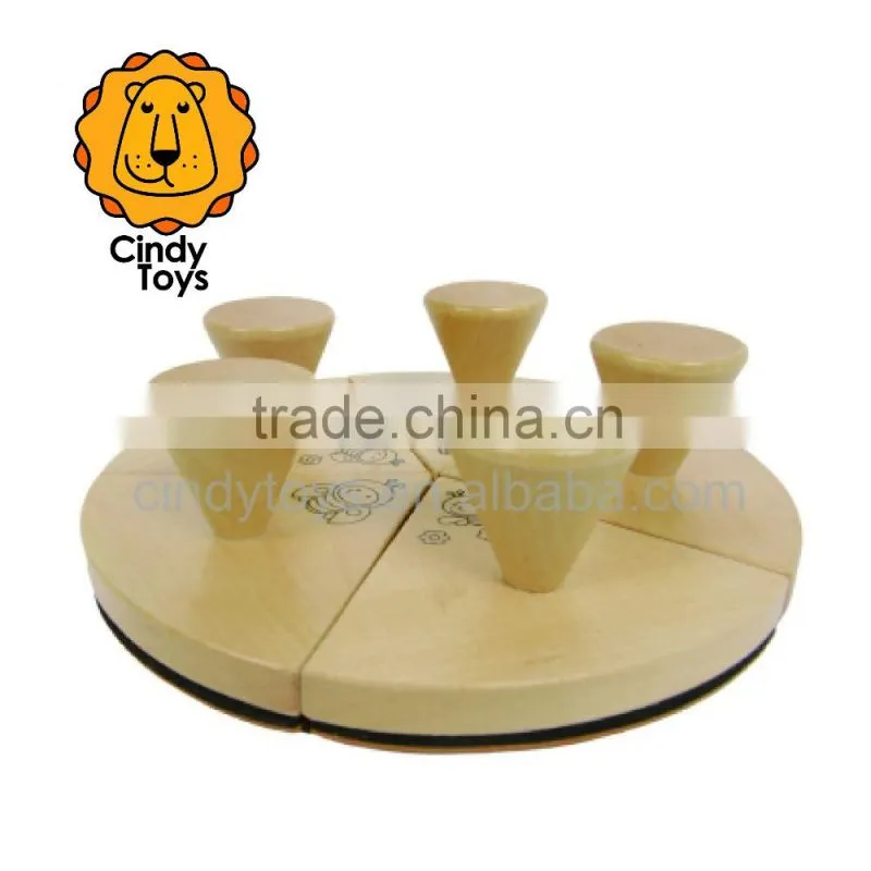 Wooden Mandala Stamps Funny Lnsects 5 pcs for Kids