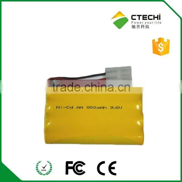 6V rechargeable nicd battery SC 1800mah prismatic battery pack