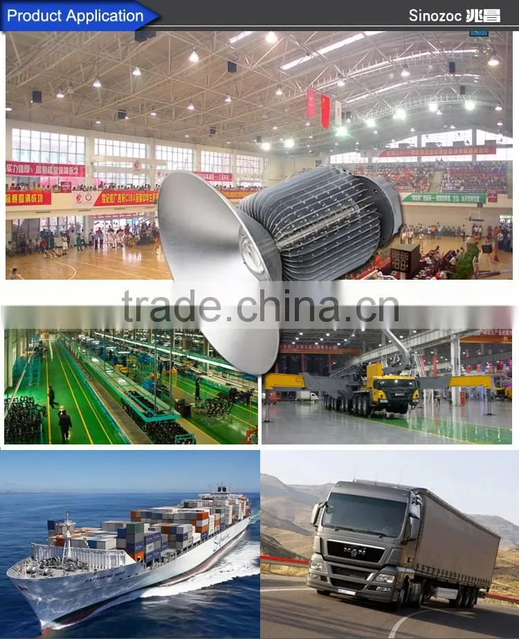 Sinozoc High quality hot sale Fin shape Meanwell power supply led high bay light high bay lamp with 4 years warranty