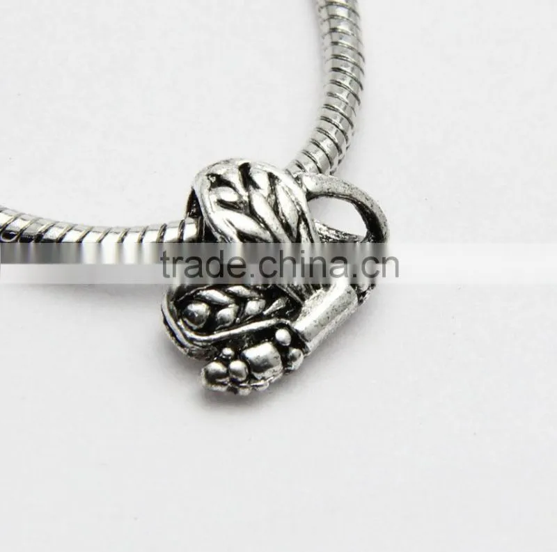 Creative Pdora Bracelet Accessories Anti-silver Large Hole Butterfly Shape Zinc Alloy Beads