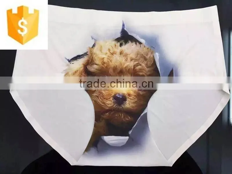 New sexy fashion ladies underpants 3D print design