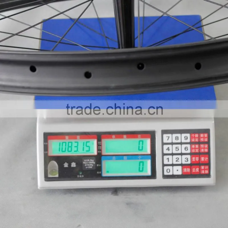 2016 ican 29+ carbon wheels 29 plus Carbon Fat MTB wheelset Rim 50mm Width Double Wall Hookless Tubeless Compatible