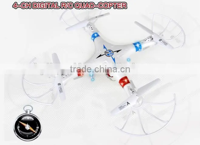 63cm Big hd camera quadrocopter,4ch 6 axis gyro flying camera drone with compass function