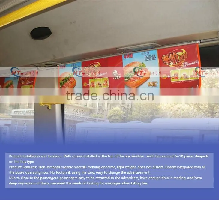 Hang roof side bus coach advertising board