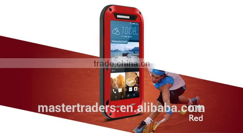 Original LOVE MEI Powerful Metal Waterproof Dirtproof Shockproof Protective Case For HTC One M9 MT-3529