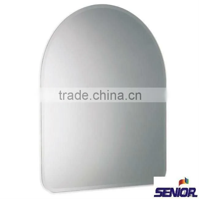 Arch Shaped Bathroom Silver Mirror