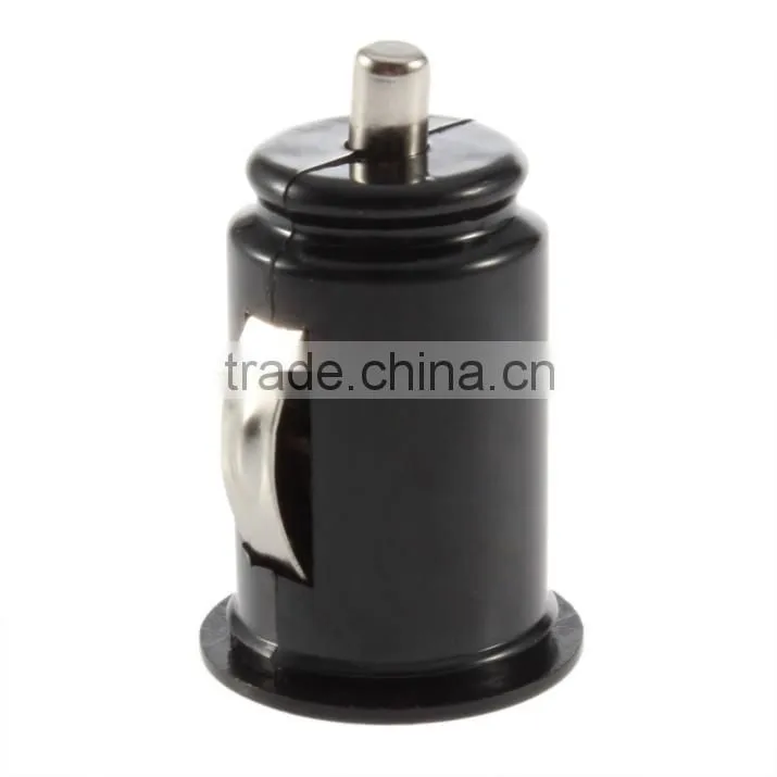 Micro Auto Universal Dual 2 Port USB Car Charger For iPhone iPad iPod 3.1A Mini Car Charger Adapter / Cigar Socket Black