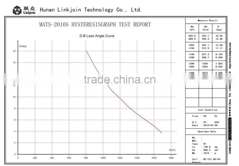 LINKJOIN MATS-2010M Silicon steel b h analyzer/ B-H curve tracer/ Hysteresis Graph system CE