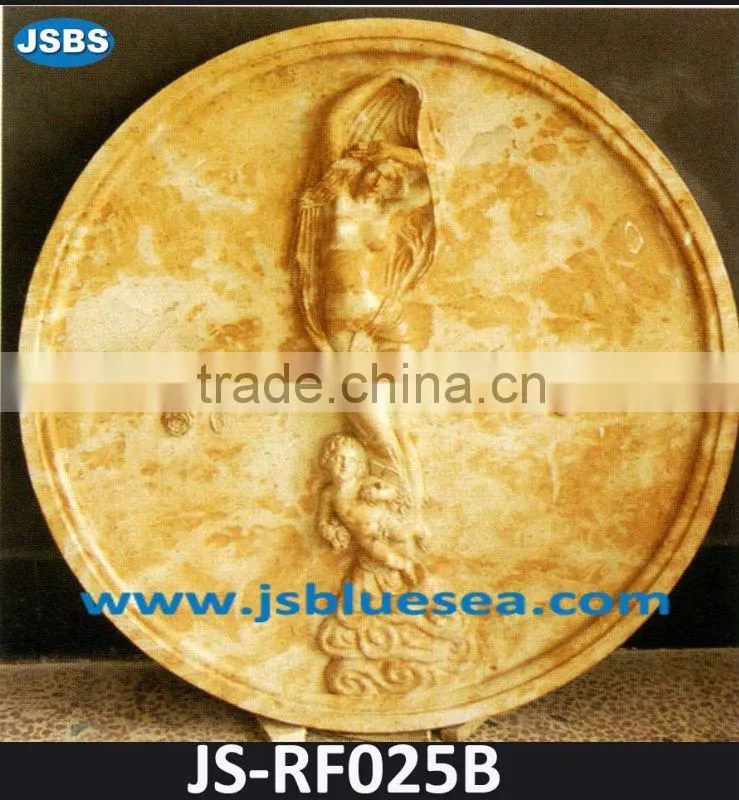 Sunsetred Chrysanthemum Marble Relief