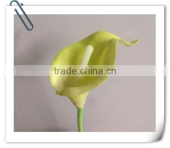 Made hand decoration indoor and outdoor pink real touch callas