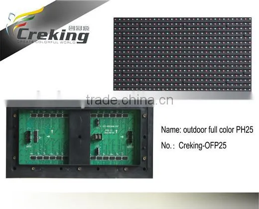 shenzhen Creking wholesale outdoor full color led display module/P6 P8 P10 P16 P20 P25 outdoor led message display moudle price