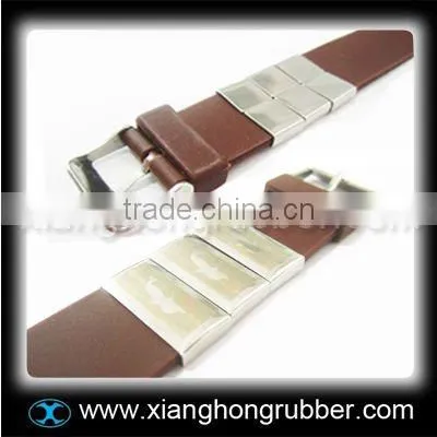 Latest design silicone bracelet with stainless steel accessoire