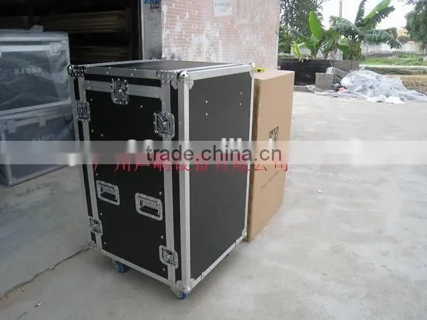 16U shockproof flight rack case
