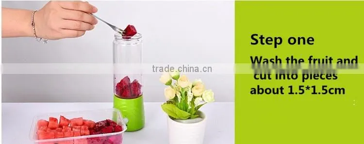 Portable electric juicer slow juicer