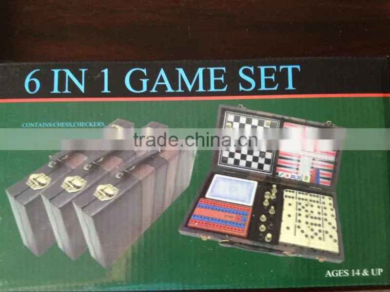 6 in 1 game set Multi game set