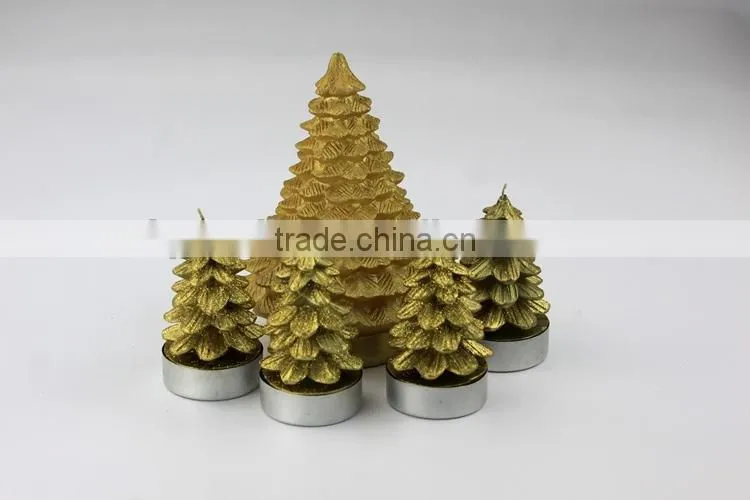 New Christmas Decoration Candle / Snow Flake Shaped Engraved Candle